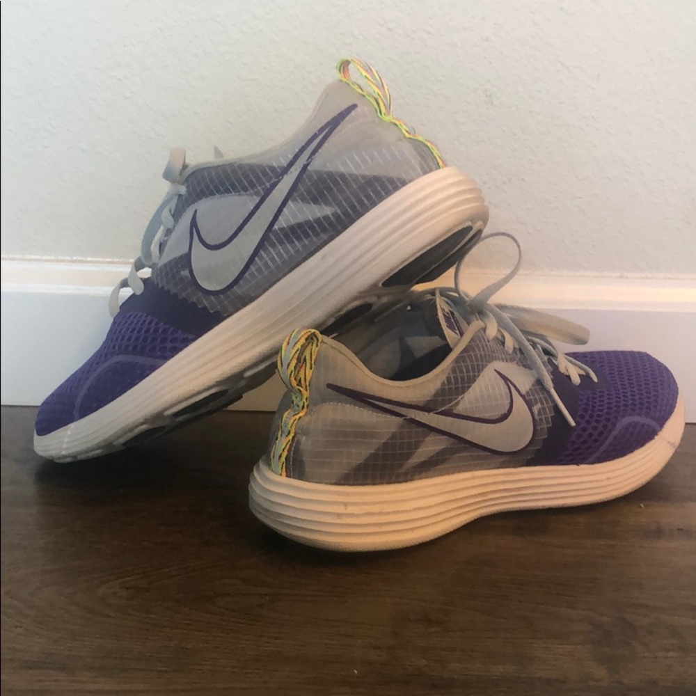 Purple Nike lunarlon